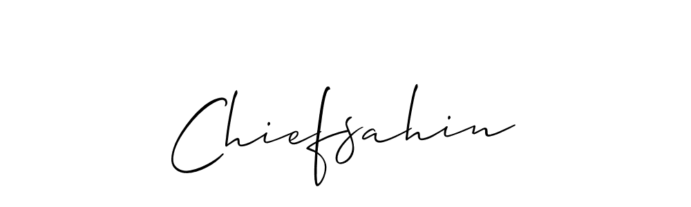 It looks lik you need a new signature style for name Chiefsahin. Design unique handwritten (Allison_Script) signature with our free signature maker in just a few clicks. Chiefsahin signature style 2 images and pictures png