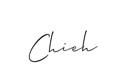 Also we have Chieh name is the best signature style. Create professional handwritten signature collection using Allison_Script autograph style. Chieh signature style 2 images and pictures png