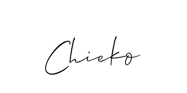 How to make Chieko name signature. Use Allison_Script style for creating short signs online. This is the latest handwritten sign. Chieko signature style 2 images and pictures png