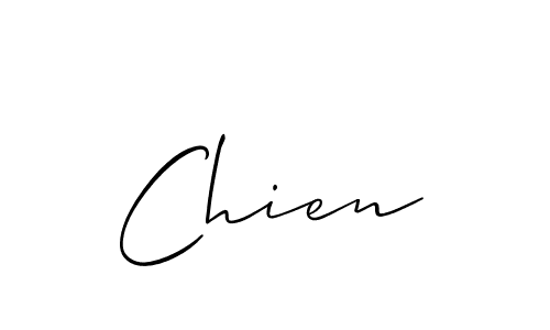 Allison_Script is a professional signature style that is perfect for those who want to add a touch of class to their signature. It is also a great choice for those who want to make their signature more unique. Get Chien name to fancy signature for free. Chien signature style 2 images and pictures png