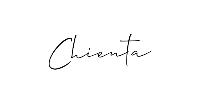 You should practise on your own different ways (Allison_Script) to write your name (Chienta) in signature. don't let someone else do it for you. Chienta signature style 2 images and pictures png