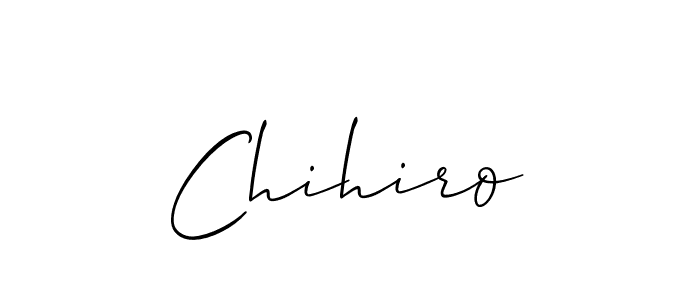 Allison_Script is a professional signature style that is perfect for those who want to add a touch of class to their signature. It is also a great choice for those who want to make their signature more unique. Get Chihiro name to fancy signature for free. Chihiro signature style 2 images and pictures png