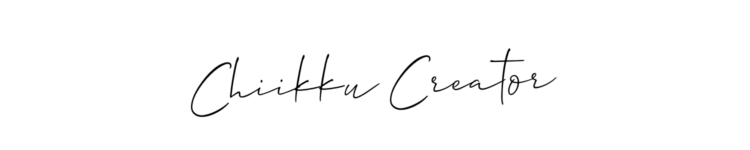 You can use this online signature creator to create a handwritten signature for the name Chiikku Creator. This is the best online autograph maker. Chiikku Creator signature style 2 images and pictures png