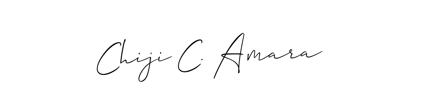 This is the best signature style for the Chiji C. Amara name. Also you like these signature font (Allison_Script). Mix name signature. Chiji C. Amara signature style 2 images and pictures png