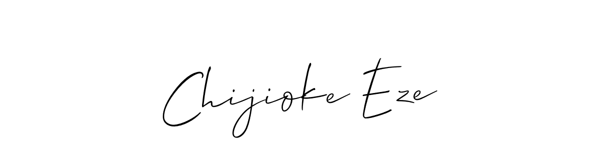 Create a beautiful signature design for name Chijioke Eze. With this signature (Allison_Script) fonts, you can make a handwritten signature for free. Chijioke Eze signature style 2 images and pictures png