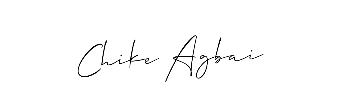 Make a beautiful signature design for name Chike Agbai. With this signature (Allison_Script) style, you can create a handwritten signature for free. Chike Agbai signature style 2 images and pictures png