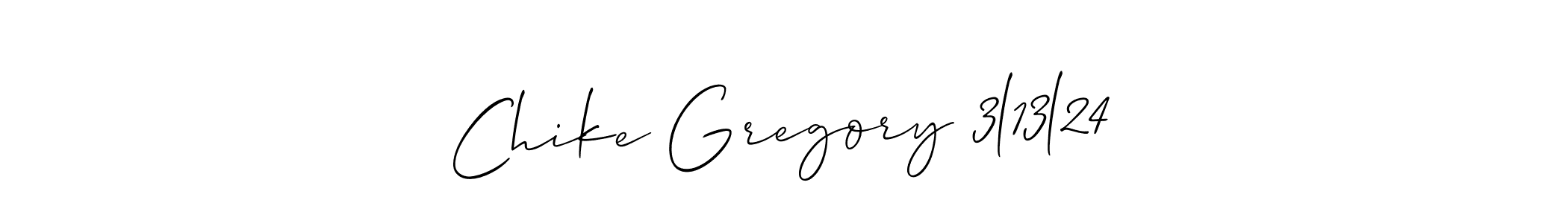 Allison_Script is a professional signature style that is perfect for those who want to add a touch of class to their signature. It is also a great choice for those who want to make their signature more unique. Get Chike Gregory 3l13l24 name to fancy signature for free. Chike Gregory 3l13l24 signature style 2 images and pictures png