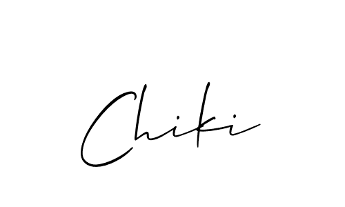 How to make Chiki signature? Allison_Script is a professional autograph style. Create handwritten signature for Chiki name. Chiki signature style 2 images and pictures png