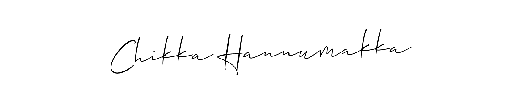 Similarly Allison_Script is the best handwritten signature design. Signature creator online .You can use it as an online autograph creator for name Chikka Hannumakka. Chikka Hannumakka signature style 2 images and pictures png