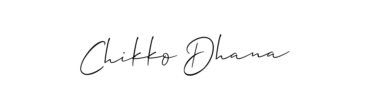 if you are searching for the best signature style for your name Chikko Dhana. so please give up your signature search. here we have designed multiple signature styles  using Allison_Script. Chikko Dhana signature style 2 images and pictures png