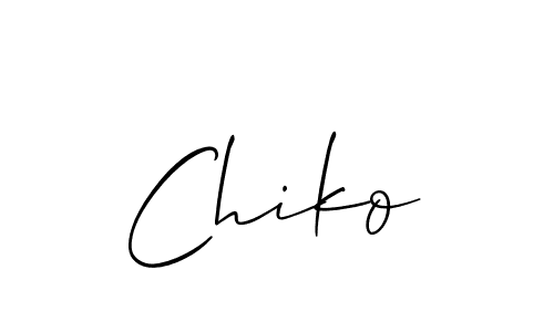 Also we have Chiko name is the best signature style. Create professional handwritten signature collection using Allison_Script autograph style. Chiko signature style 2 images and pictures png