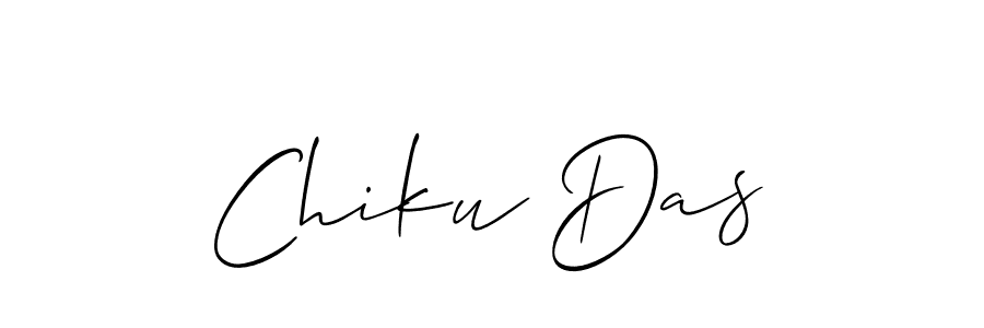 You should practise on your own different ways (Allison_Script) to write your name (Chiku Das) in signature. don't let someone else do it for you. Chiku Das signature style 2 images and pictures png