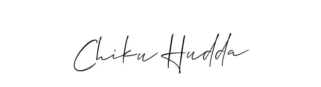 How to make Chiku Hudda signature? Allison_Script is a professional autograph style. Create handwritten signature for Chiku Hudda name. Chiku Hudda signature style 2 images and pictures png