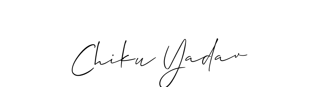 Make a beautiful signature design for name Chiku Yadav. Use this online signature maker to create a handwritten signature for free. Chiku Yadav signature style 2 images and pictures png