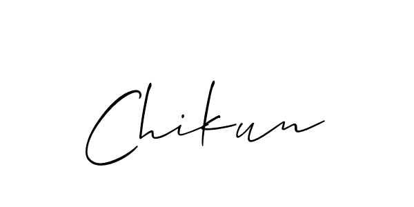 if you are searching for the best signature style for your name Chikun. so please give up your signature search. here we have designed multiple signature styles  using Allison_Script. Chikun signature style 2 images and pictures png
