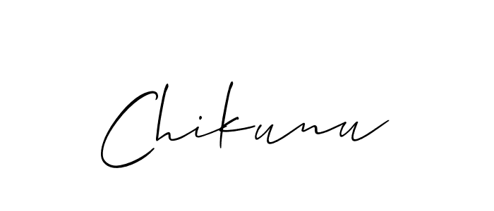 The best way (Allison_Script) to make a short signature is to pick only two or three words in your name. The name Chikunu include a total of six letters. For converting this name. Chikunu signature style 2 images and pictures png