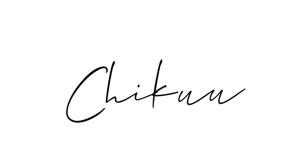 The best way (Allison_Script) to make a short signature is to pick only two or three words in your name. The name Chikuu include a total of six letters. For converting this name. Chikuu signature style 2 images and pictures png