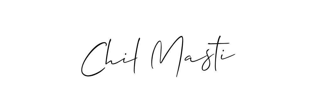 It looks lik you need a new signature style for name Chil Masti. Design unique handwritten (Allison_Script) signature with our free signature maker in just a few clicks. Chil Masti signature style 2 images and pictures png