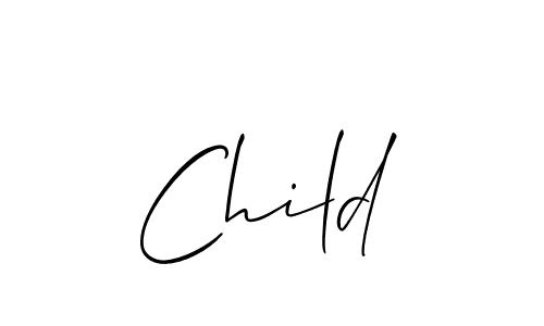 Create a beautiful signature design for name Child. With this signature (Allison_Script) fonts, you can make a handwritten signature for free. Child signature style 2 images and pictures png