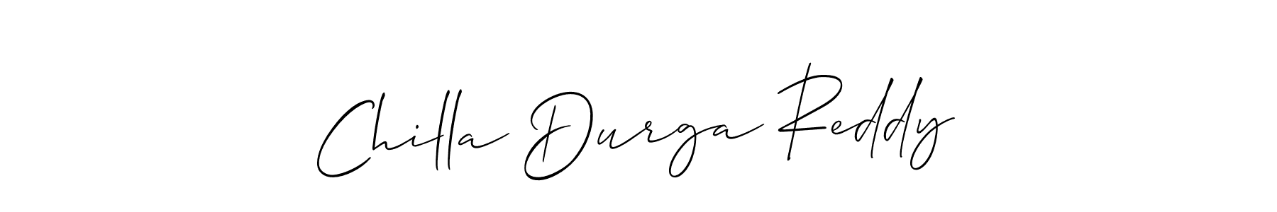 You can use this online signature creator to create a handwritten signature for the name Chilla Durga Reddy. This is the best online autograph maker. Chilla Durga Reddy signature style 2 images and pictures png