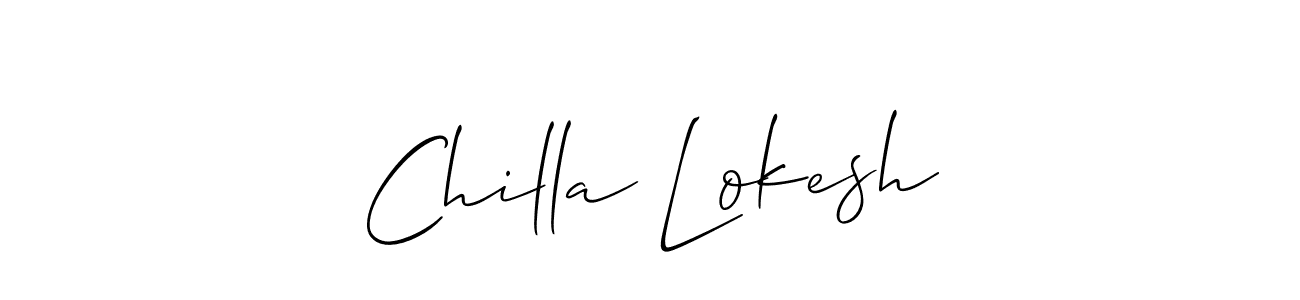 Once you've used our free online signature maker to create your best signature Allison_Script style, it's time to enjoy all of the benefits that Chilla Lokesh name signing documents. Chilla Lokesh signature style 2 images and pictures png