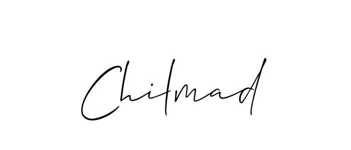 It looks lik you need a new signature style for name Chilmad. Design unique handwritten (Allison_Script) signature with our free signature maker in just a few clicks. Chilmad signature style 2 images and pictures png