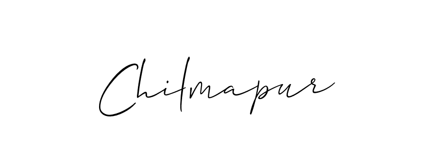 Also we have Chilmapur name is the best signature style. Create professional handwritten signature collection using Allison_Script autograph style. Chilmapur signature style 2 images and pictures png