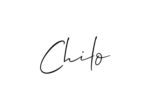 Also we have Chilo name is the best signature style. Create professional handwritten signature collection using Allison_Script autograph style. Chilo signature style 2 images and pictures png