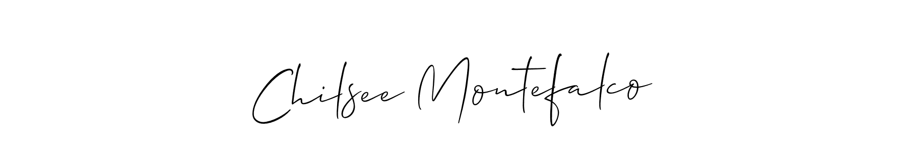 if you are searching for the best signature style for your name Chilsee Montefalco. so please give up your signature search. here we have designed multiple signature styles  using Allison_Script. Chilsee Montefalco signature style 2 images and pictures png