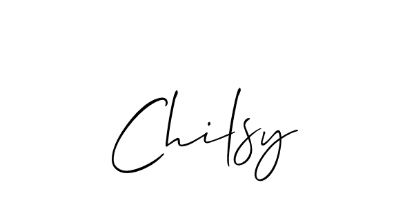 Create a beautiful signature design for name Chilsy. With this signature (Allison_Script) fonts, you can make a handwritten signature for free. Chilsy signature style 2 images and pictures png