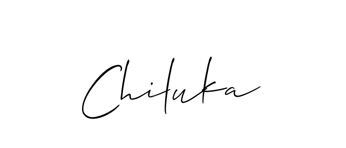 Make a beautiful signature design for name Chiluka. Use this online signature maker to create a handwritten signature for free. Chiluka signature style 2 images and pictures png