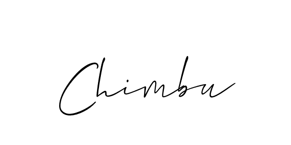 Create a beautiful signature design for name Chimbu. With this signature (Allison_Script) fonts, you can make a handwritten signature for free. Chimbu signature style 2 images and pictures png