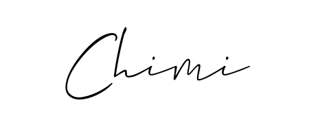 Master the art of signing with Chimi written in fluent Allison_Script script. A great template to practice and refine your handwriting. Chimi signature style 2 images and pictures png