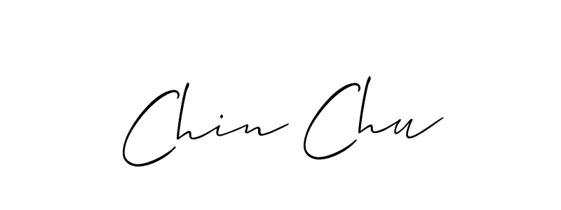 Use a signature maker to create a handwritten signature online. With this signature software, you can design (Allison_Script) your own signature for name Chin Chu. Chin Chu signature style 2 images and pictures png