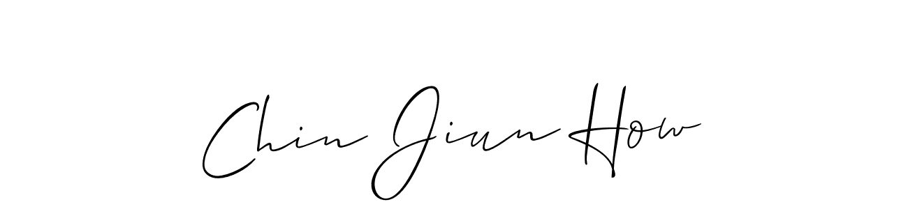 Chin Jiun How stylish signature style. Best Handwritten Sign (Allison_Script) for my name. Handwritten Signature Collection Ideas for my name Chin Jiun How. Chin Jiun How signature style 2 images and pictures png