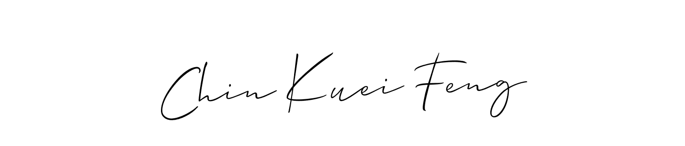 Chin Kuei Feng stylish signature style. Best Handwritten Sign (Allison_Script) for my name. Handwritten Signature Collection Ideas for my name Chin Kuei Feng. Chin Kuei Feng signature style 2 images and pictures png