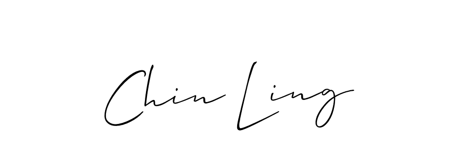 It looks lik you need a new signature style for name Chin Ling. Design unique handwritten (Allison_Script) signature with our free signature maker in just a few clicks. Chin Ling signature style 2 images and pictures png