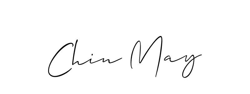 You should practise on your own different ways (Allison_Script) to write your name (Chin May) in signature. don't let someone else do it for you. Chin May signature style 2 images and pictures png