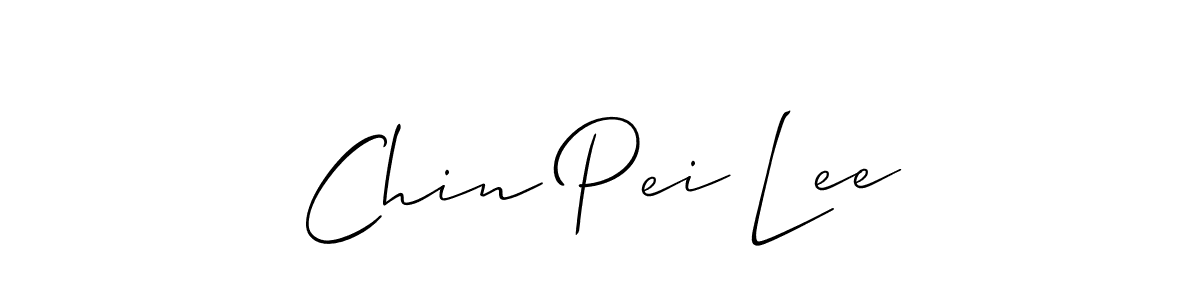 Make a short Chin Pei Lee signature style. Manage your documents anywhere anytime using Allison_Script. Create and add eSignatures, submit forms, share and send files easily. Chin Pei Lee signature style 2 images and pictures png