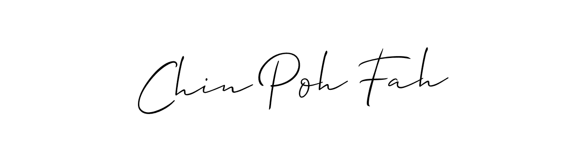 Best and Professional Signature Style for Chin Poh Fah. Allison_Script Best Signature Style Collection. Chin Poh Fah signature style 2 images and pictures png