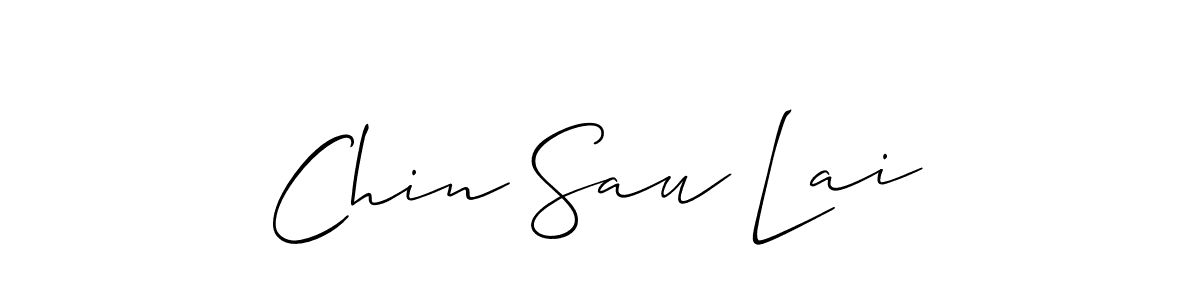 Also we have Chin Sau Lai name is the best signature style. Create professional handwritten signature collection using Allison_Script autograph style. Chin Sau Lai signature style 2 images and pictures png