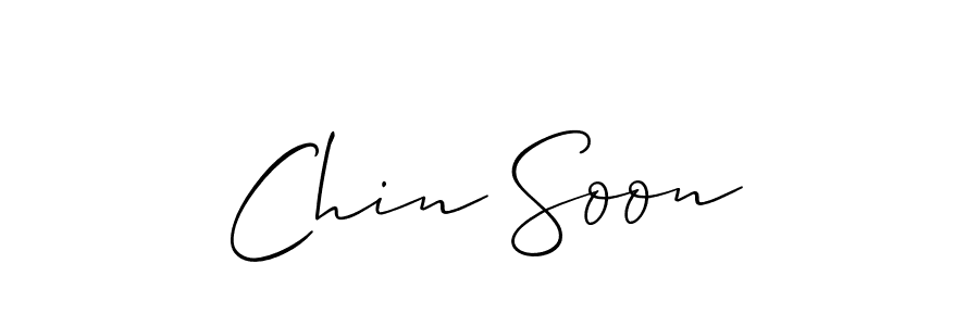 Create a beautiful signature design for name Chin Soon. With this signature (Allison_Script) fonts, you can make a handwritten signature for free. Chin Soon signature style 2 images and pictures png