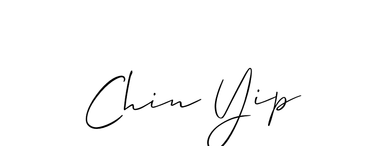 How to make Chin Yip signature? Allison_Script is a professional autograph style. Create handwritten signature for Chin Yip name. Chin Yip signature style 2 images and pictures png