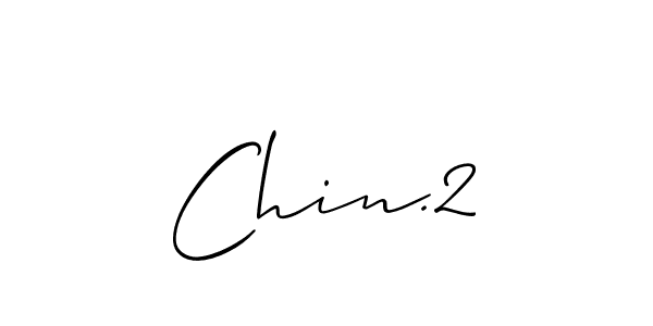 Allison_Script is a professional signature style that is perfect for those who want to add a touch of class to their signature. It is also a great choice for those who want to make their signature more unique. Get Chin.2 name to fancy signature for free. Chin.2 signature style 2 images and pictures png