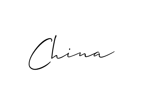 if you are searching for the best signature style for your name China. so please give up your signature search. here we have designed multiple signature styles  using Allison_Script. China signature style 2 images and pictures png