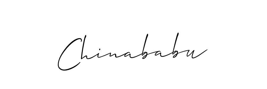 The best way (Allison_Script) to make a short signature is to pick only two or three words in your name. The name Chinababu include a total of six letters. For converting this name. Chinababu signature style 2 images and pictures png