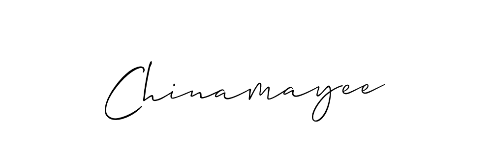 Create a beautiful signature design for name Chinamayee. With this signature (Allison_Script) fonts, you can make a handwritten signature for free. Chinamayee signature style 2 images and pictures png