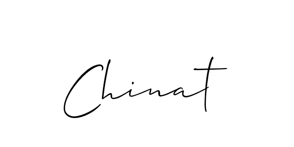 How to make Chinat signature? Allison_Script is a professional autograph style. Create handwritten signature for Chinat name. Chinat signature style 2 images and pictures png