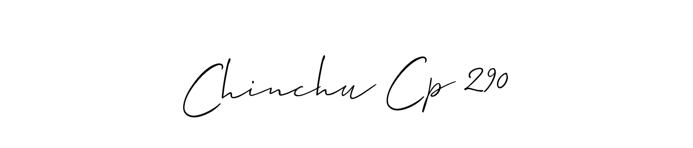 Also we have Chinchu Cp 290 name is the best signature style. Create professional handwritten signature collection using Allison_Script autograph style. Chinchu Cp 290 signature style 2 images and pictures png