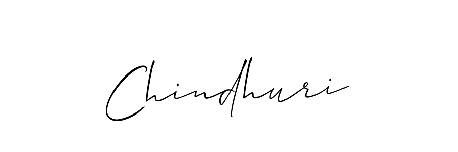 Use a signature maker to create a handwritten signature online. With this signature software, you can design (Allison_Script) your own signature for name Chindhuri. Chindhuri signature style 2 images and pictures png